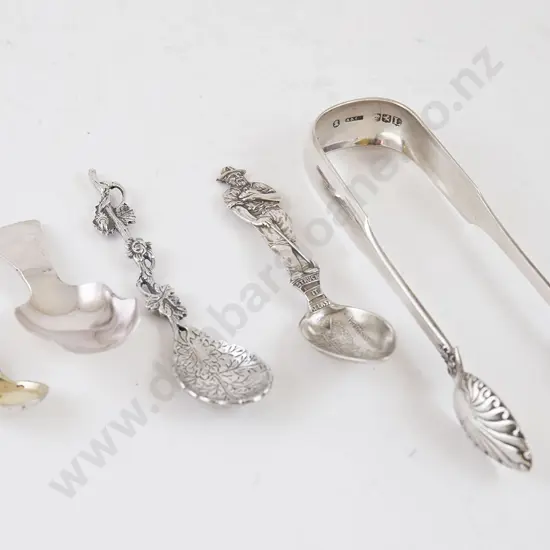 Pair Of Glasgow S/S Fiddle & Shell Pattern Sugar Tongs