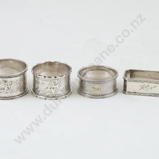 Six S/S Napkin Rings