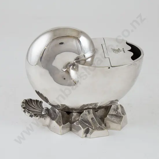 S/P Nautilus Shell Form Spoon Warmer