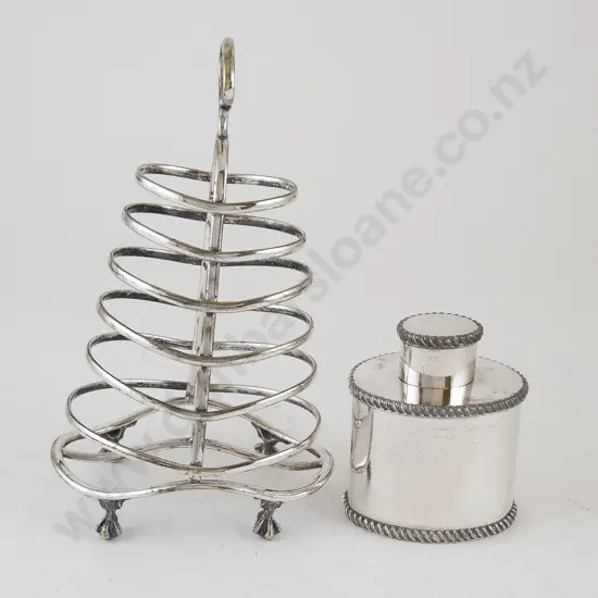 Vict Sheffield Plate Oval Tea Caddy