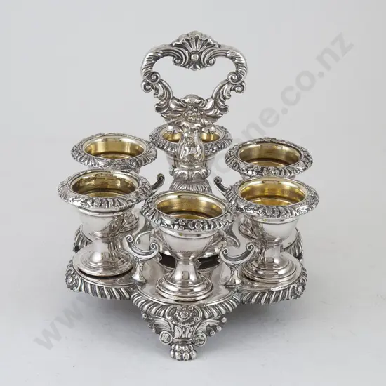 Victorian Sheffield Plate Egg Cruet
