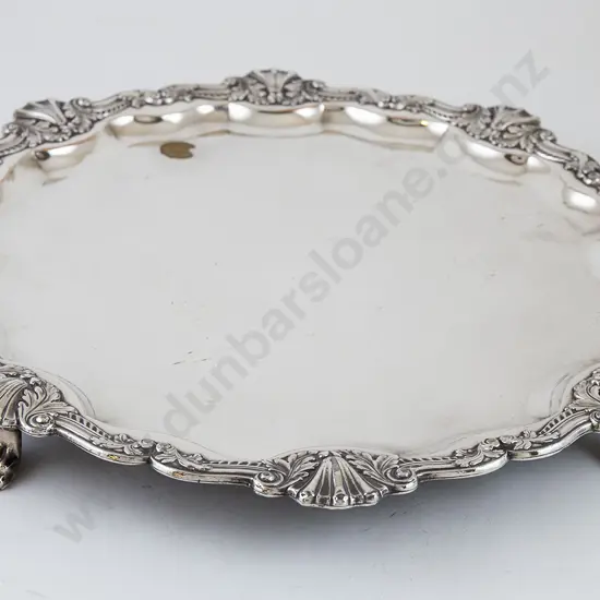 Vict Sheffield Plate Salver