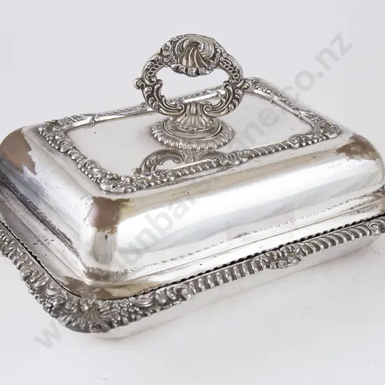 Vict Sheffield Plate Entree Dish