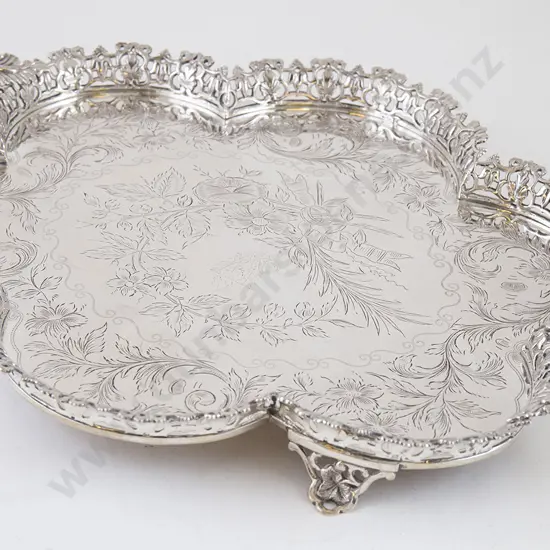 French Silver? Two Handled Drinks Tray