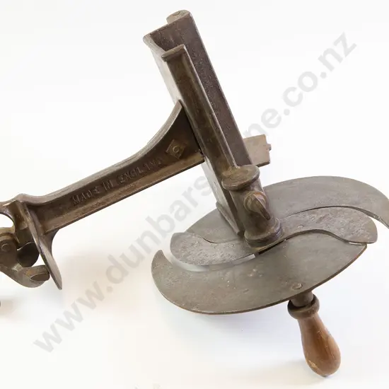 Victorian Iron & Steel Bench Meat Slicer