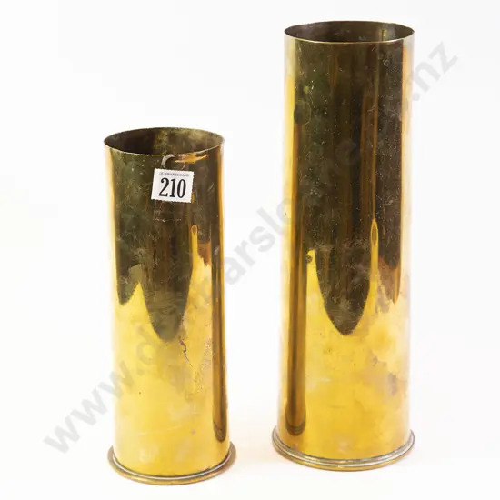 Two Brass Shell Cases