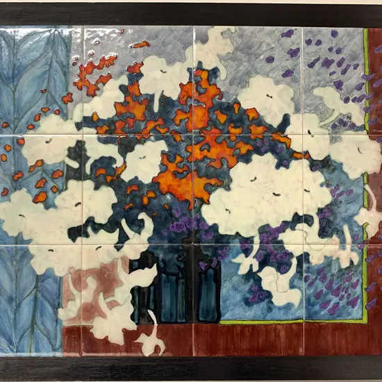 Twelve Tile Panel Wall Hanging