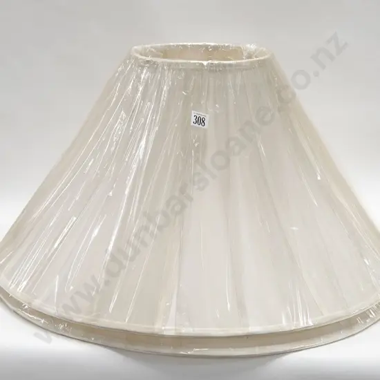 Two Large Material Lamp Shades