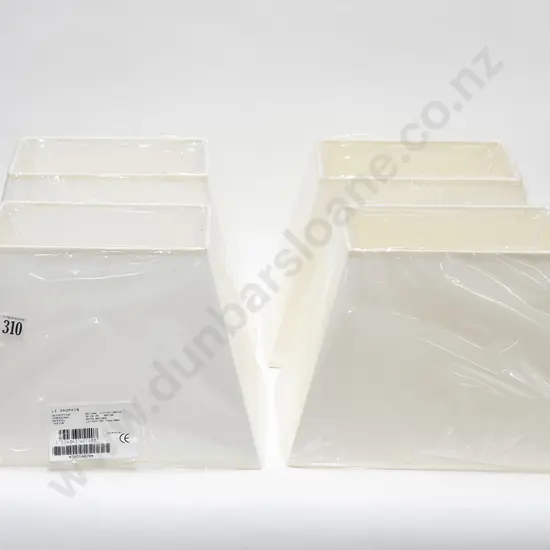 Four Small Rectangular Lamp Shades