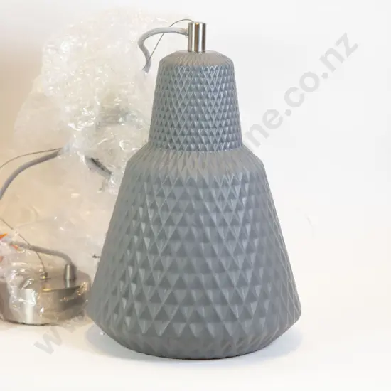 Two Ceramic Pendant Light Fittings