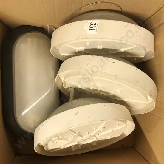 Four Ceiling Outdoor Light Fittings