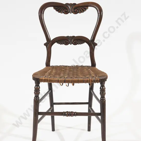 Victorian Mahogany Cane Seated Single Chair (faults)