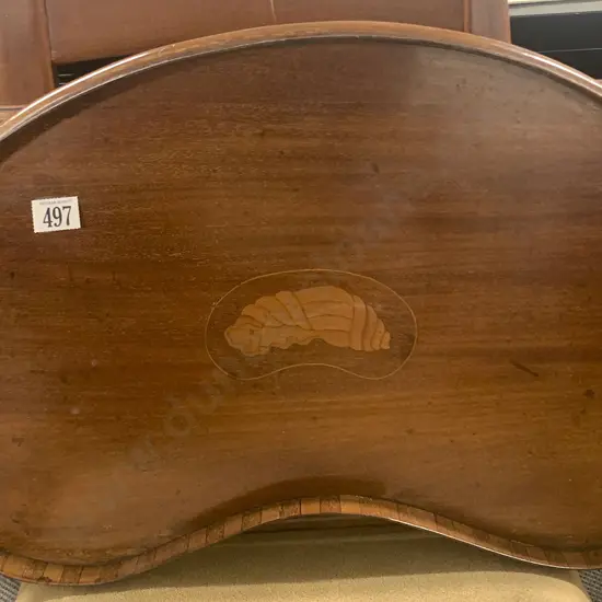 Edwardian Inlaid Tea Tray and Deco Tray