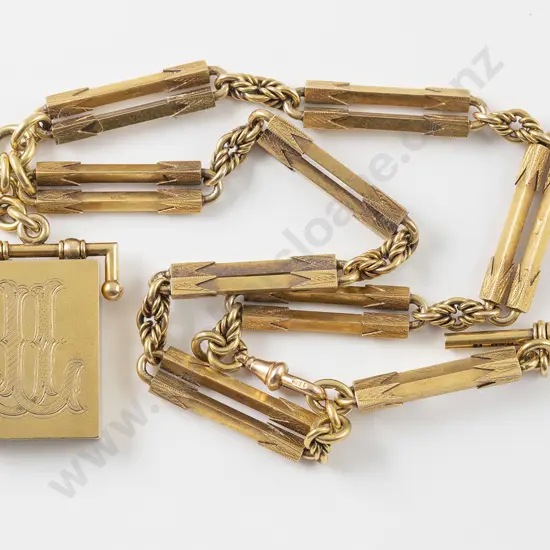 Victorian C1860-61 15ct Fancy Albert Chain