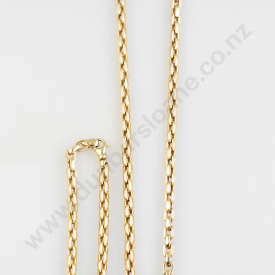 9ct Modern Large Trace Link Necklace