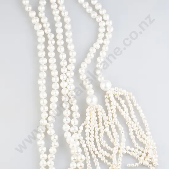 Art Deco Style Freshwater Pearl Sautoir Necklace