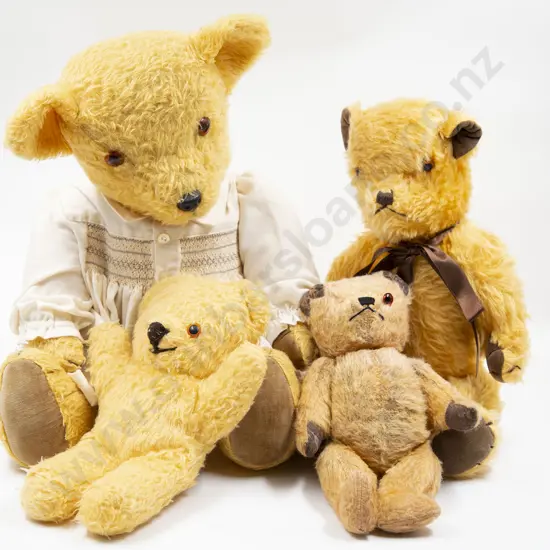 Four Vintage Pedigree and Other Teddy Bears