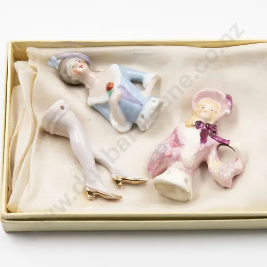 Two Vintage China Half Head Dolls