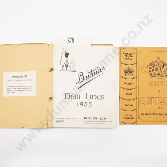 Britains 1955 New Lines Catalogue