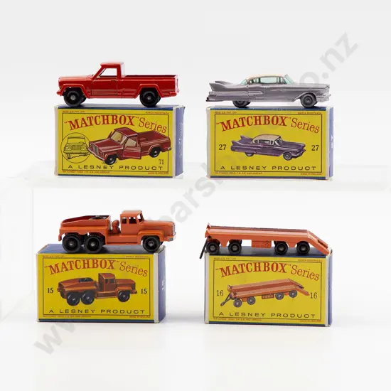 Four Boxed Matchbox Early Issue 1-75 Models