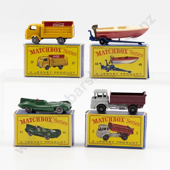 Four Boxed Matchbox Early Issue 1-75 Models