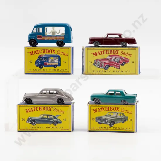 Four Boxed Matchbox Early Issue 1-75 Models