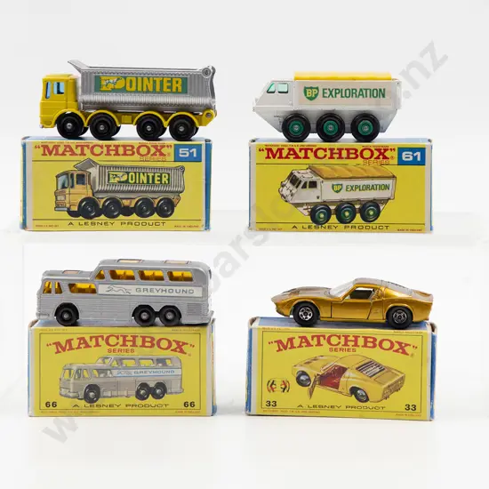 Four Boxed Matchbox Early Issue 1-75 Models