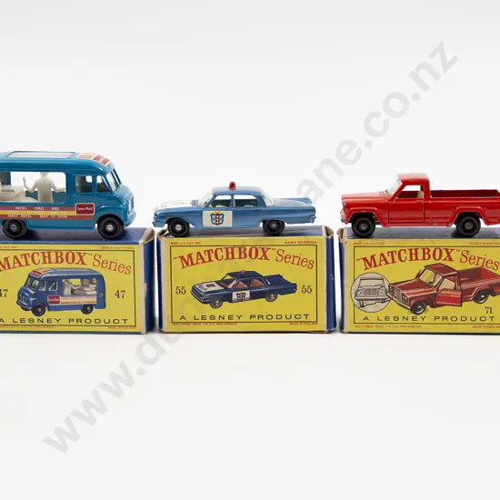 Three Boxed Matchbox Early Issue 1-75 Models