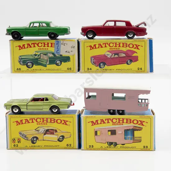 Four Boxed Matchbox Early Issue 1-75 Models