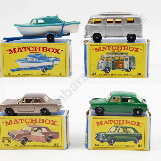Four Boxed Matchbox Early Issue 1-75 Models