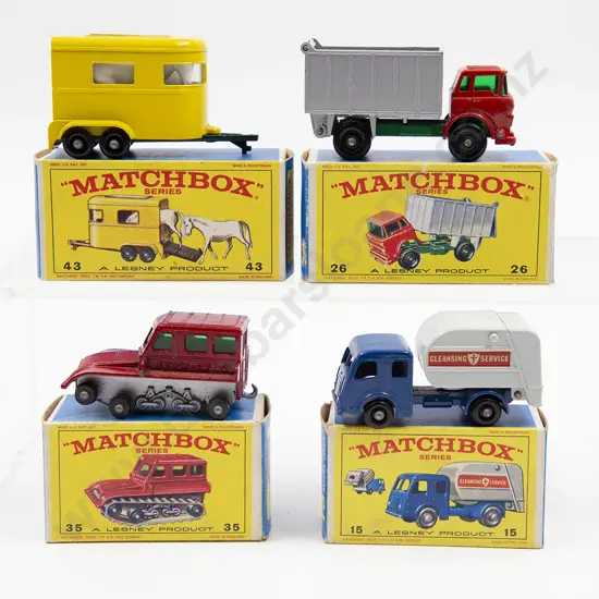 Four Boxed Matchbox Early Issue 1-75 Models