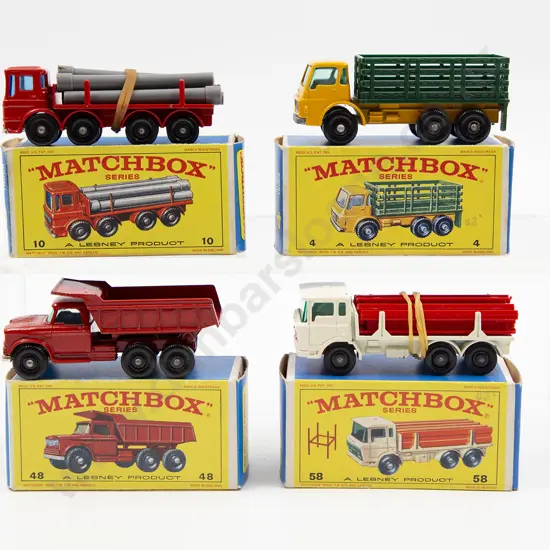 Four Boxed Matchbox Early Issue 1-75 Models