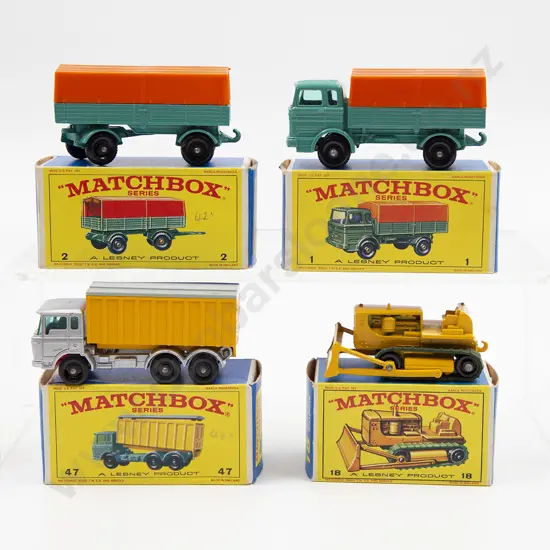 Four Boxed Matchbox Early Issue 1-75 Models