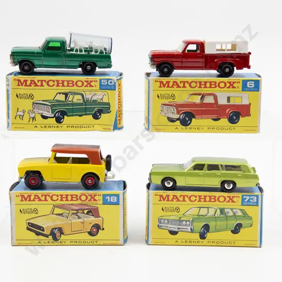 Four Boxed Matchbox Early Issue 1-75 Models