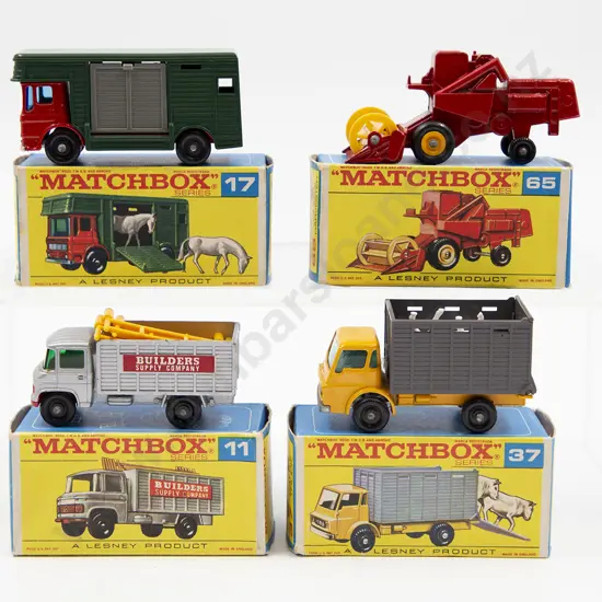 Four Boxed Matchbox Early Issue 1-75 Models