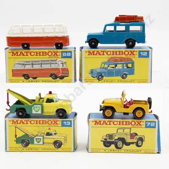 Four Boxed Matchbox Early Issue 1-75 Models
