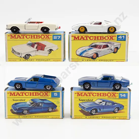 Four Boxed Matchbox Early Issue 1-75 Models