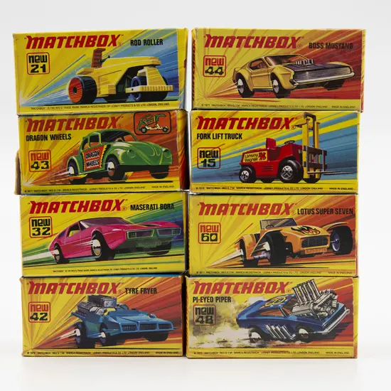 Eight Boxed Matchbox 1-75 Superfast Models