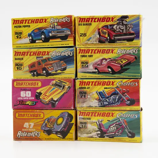 Eight Boxed Matchbox 1-75 Superfast Models