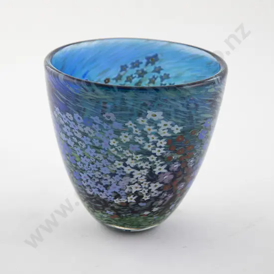 Peter Raos Art Glass Monet Spring Vase