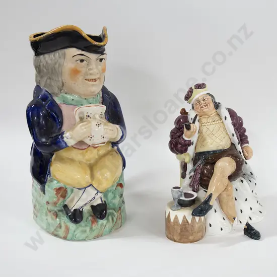 RD Figure "Old King Cole" Together With Staffordshire Classic Tavern Toby Jug (Both With Faults)