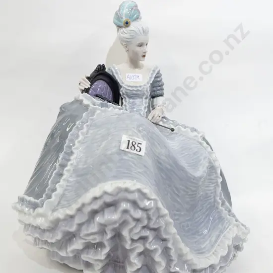 Large Lladro Figure Group "Roccoco Lady at the Ball"