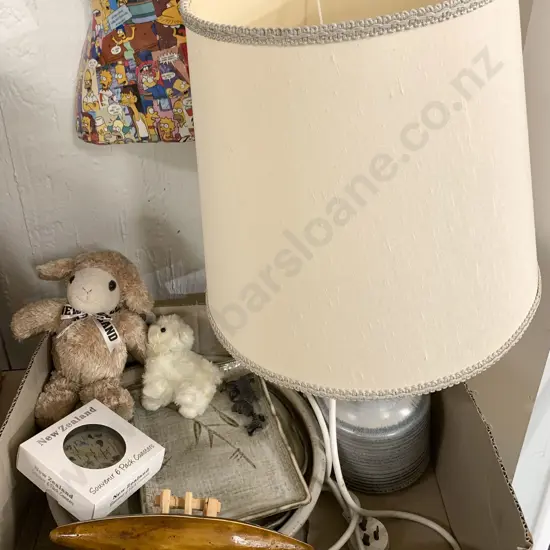 Box With Pottery Lamp