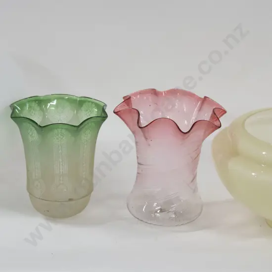 Four Various Glass Lightshades