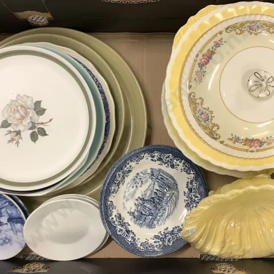 Box Of Mixed Crockery