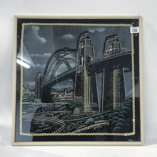 Velvet Picture Of Sydney Harbor Bridge