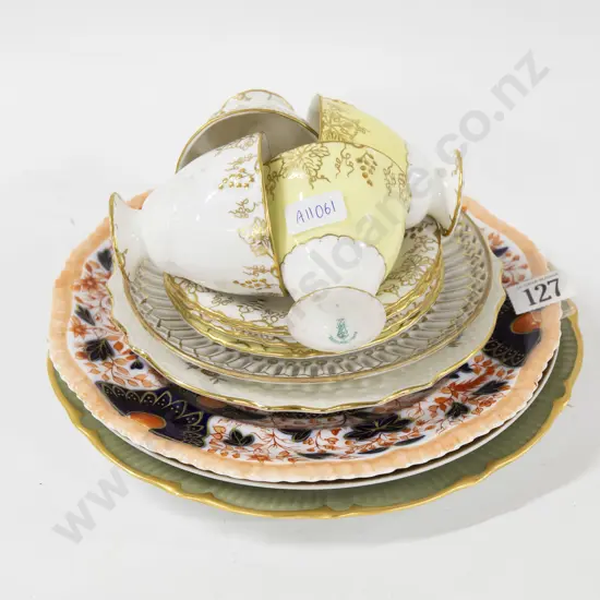 Small Quantity Of Fancy China Plates And Coffee Cups Etc.