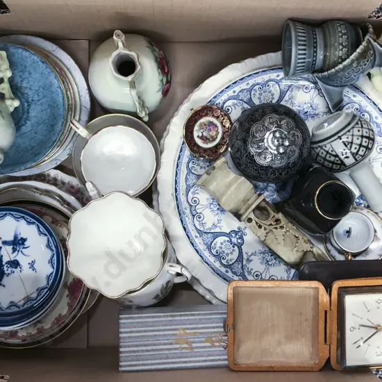 Box Of Assorted Fancy China And Ornaments Including Wade