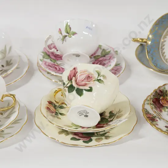 Six Fancy China Cups And Saucers Including Aynsley And Royal Albert