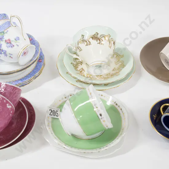 Assorted China Cups And Saucers Including Poole